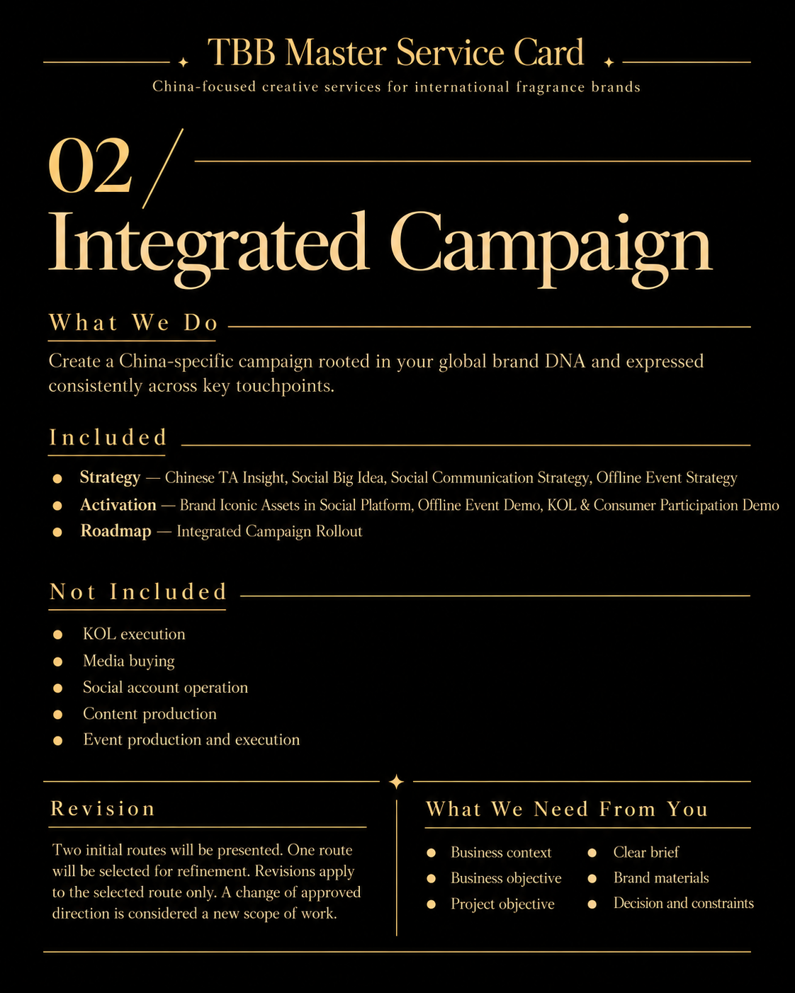 Integrated Campaign